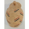 Image 1 : HAND-WOVEN RATTAN LIDDED BASKET