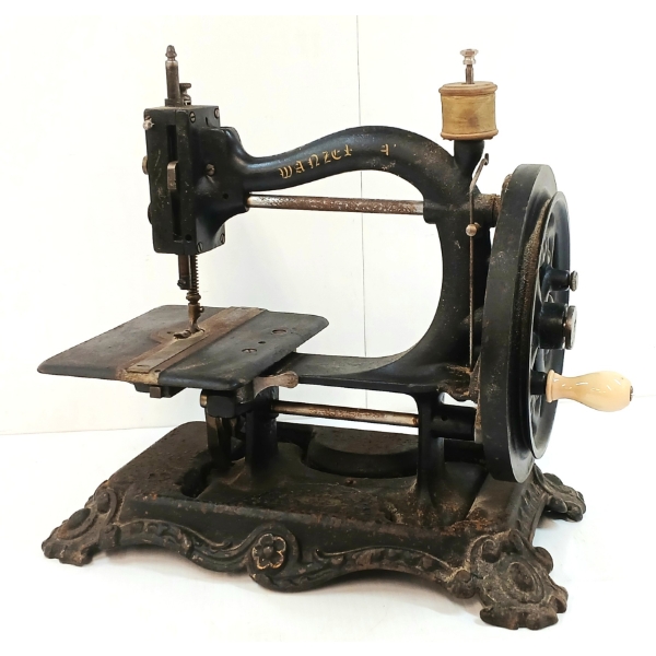 WANZER HAND CRANK CHAIN STITCH SEWING MACHINE - CIRCA 1870-90's
