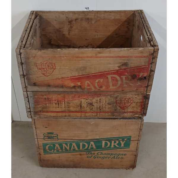 LOT OF 2 - CANADA DRY CRATES