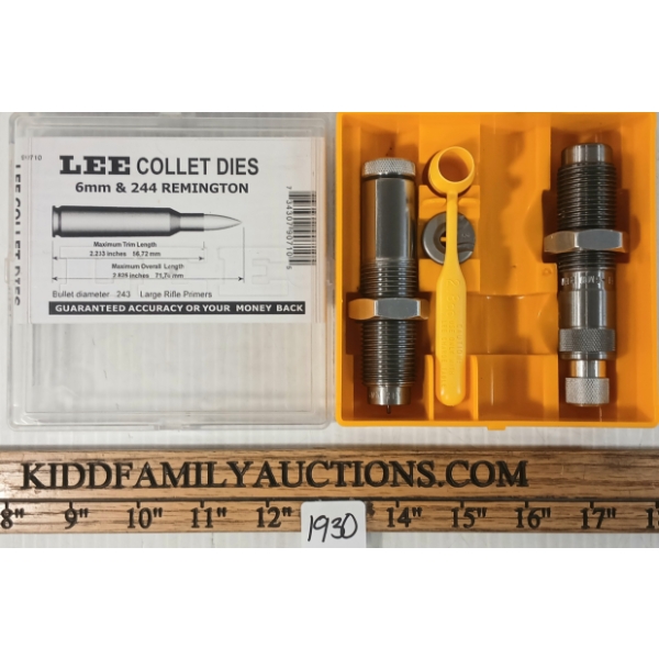 LEE COLLET DIES - 6MM & 244REM