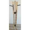 Image 6 : LOT OF 4 - CUSTOM HOCKEY STICK HAT RACK STAND, PICTURE FRAMES, ETC - SEE ALL PICS