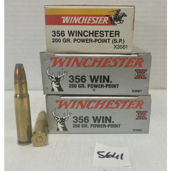 AMMO: 60X WINCHESTER .356 WIN 200GR. SP