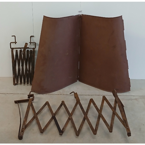 LOT OF 3 - MODEL T CAR HOOD & LUGGAGE RACKS