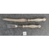 LOT OF 2 - STERLING SILVER CARVING UTENSILS 