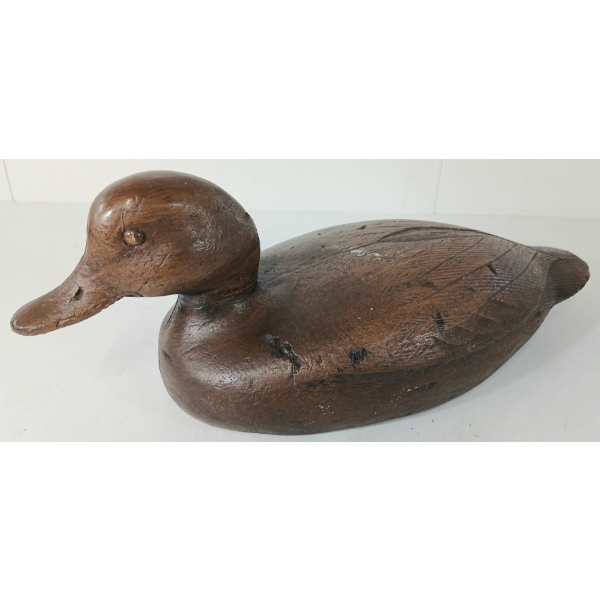 VINTAGE DECOY DUCK - SIGNED E