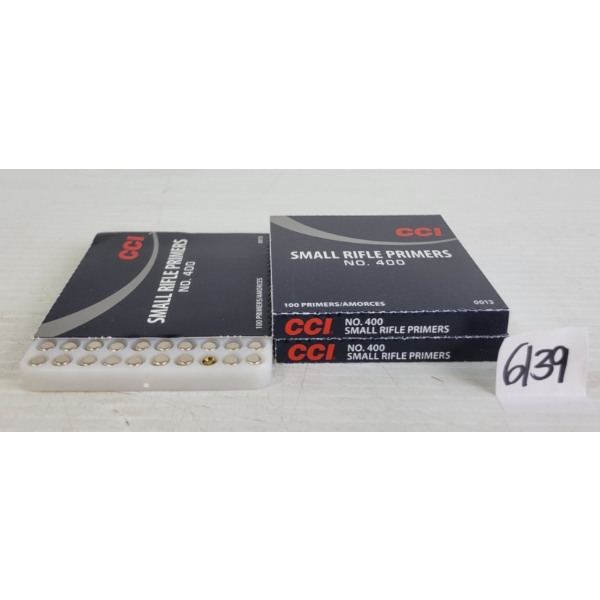 PRIMERS: 300X CCI #400 SMALL RIFLE PRIMERS