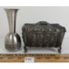Image 3 : LOT OF 2 - PEWTER HAUGRUD NORWAY VASE & GERMAN JEWELRY BOX