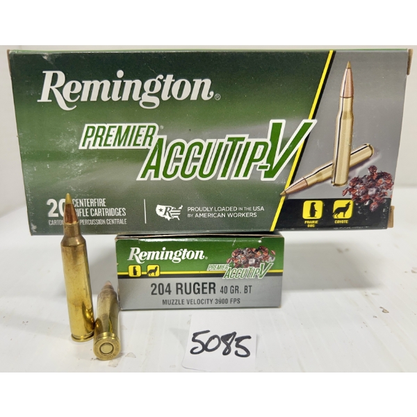AMMO: 40X REMINGTON .204 RUGER - 40 GR POLY TIP