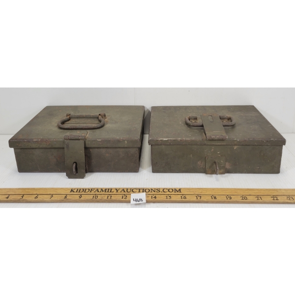 LOT OF 2 - METAL BOXES