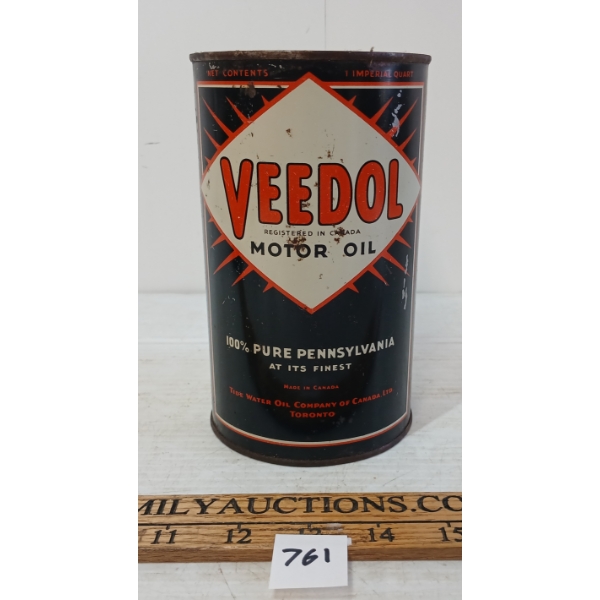 VEEDOL MOTOR OIL QT CAN