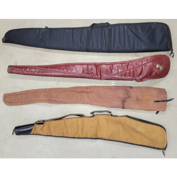 LOT OF 4 - SOFT LONG GUN CASES - INCL KOPLIN, REDHEAD, ETC