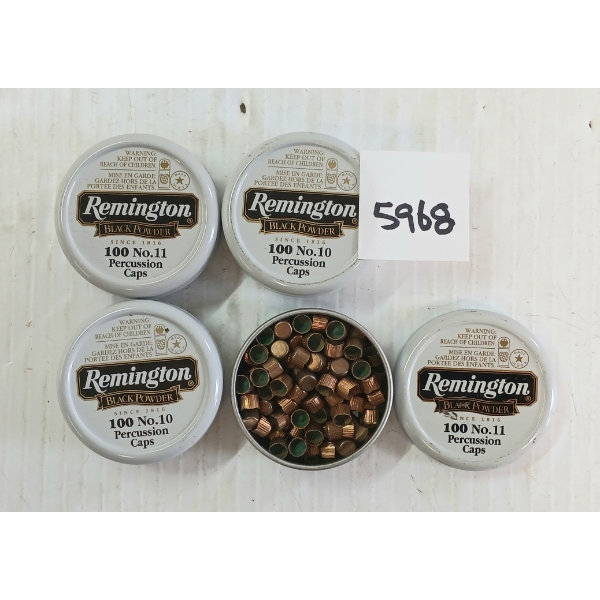 PERCUSSION CAPS: 400X REMINGTON NO. 11 PERCUSSION CAPS