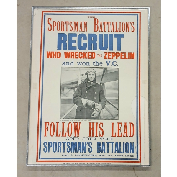 THE SPORTSMAN BATTALIONS ZEPPELIN - FRAMED POSTER