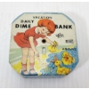 KALON MFG. VACATION DAILY DIME BANK - TIN BANK & WEEKDAY CALENDAR