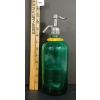 Image 3 : PURITAN BEVERAGE CO. - PARISIAN GREEN ACID-ETCHED - 26OZ SELTZER BOTTLE
