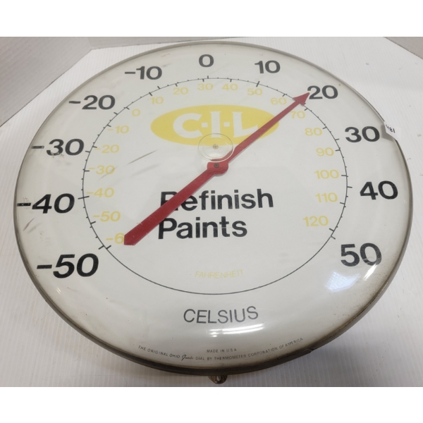 C-I-L REFINISH PAINTS THERMOMETER