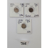 LOT OF 3 - 1890 & 1891 CDN 5 CENT SILVER COINS