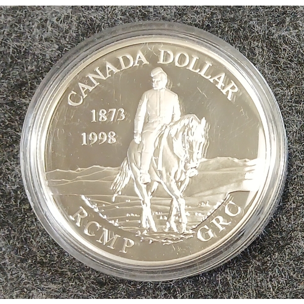 1998 RCM $1 PROOF SILVER COIN - RCMP-GRC