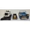 Image 6 : LOT OF 5 - MISC MODEL CARS, VOLKSWAGEN BEETLE WATCH FACE & COASTERS