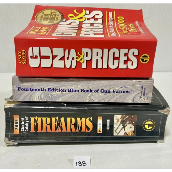 LOT OF 3 - GUN VALUE BOOKS