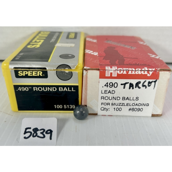 BULLETS: APPROX 190X .50 CAL LEAD ROUND BALLS