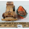 Image 2 : LOT OF 5 - MASSEY-HARRIS CAP, 1947 FORD PICKUP, ROWBOAT & BATTERY OP WALL MOUNT CLOCK & THERMOMETER