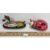 Image 4 : LOT OF 2 - TIN WINDUP DUCK & LADY BUG - INCL FRANKONIA