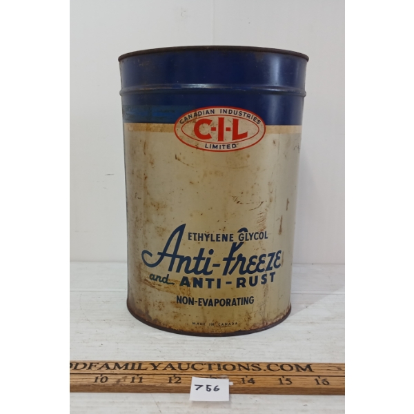 CANADIAN INDUSTRIES LIMITED ANTI-FREEZE CAN 