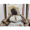 Image 9 : LOT OF 3 - ANTIQUE TOY STROLLER, APPLE-HEAD DOLL & PULL-ALONG HORSE