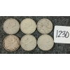 Image 1 : LOT OF 6 - 1944-1964 CDN 25 CENT COINS