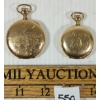 550  LOT OF 2  POCKET WATCHES  INCL TISDALL CASHIER  and OMEGA A. W. C. CO.