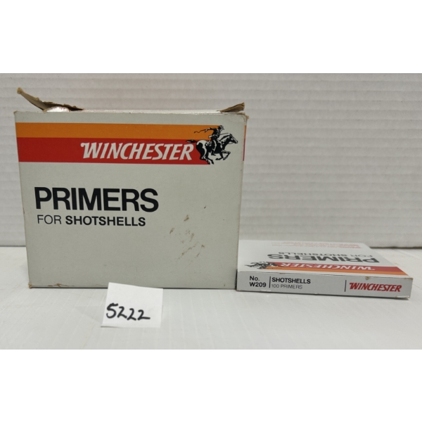 PRIMERS: 500X WINCHESTER NO209 SHOTGUN