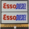 Image 1 : PAIR OF ESSO DIESEL GAS PUMP PLATES 