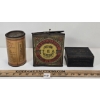Image 2 : LOT OF 3 - INDIAN TEA MERCHANT, CAKE BOX & HEALTH SALTS TIN