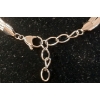 Image 3 : PLATINUM PLATED TRIPLE TWISTED SERPENTINE NECKLACE