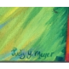 Image 2 : "TAOS PUEBLO" BY JUDY Y. MEYER - OIL ON CANVAS 