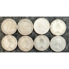 Image 2 : LOT OF 8 - 1929-1966 CDN 25 CENT COINS