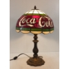 Image 2 : STAINED GLASS COCA-COLA TABLE LAMP