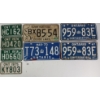 Image 1 : LOT OF 8 - 1967-75 ONTARIO & MANITOBA LICENCE PLATES - INCL BIKE PLATES