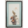 Image 1 : CHINESE "PHONEIX FACING THE SUN" - FRAMED SHELL-MOSAIC