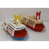 Image 4 : LOT OF 2 - MARX RIVER QUEEN PADDLE WHEEL STEAMERS