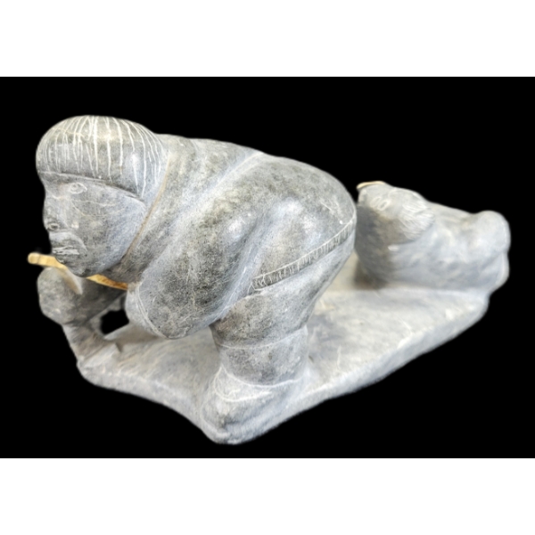 HUNTER W/ SEAL - SIGNED - STONE