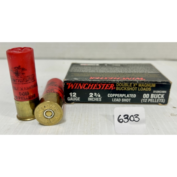 AMMO: 5X WINCHESTER 12 GA 2-3/4IN - #00 BUCK