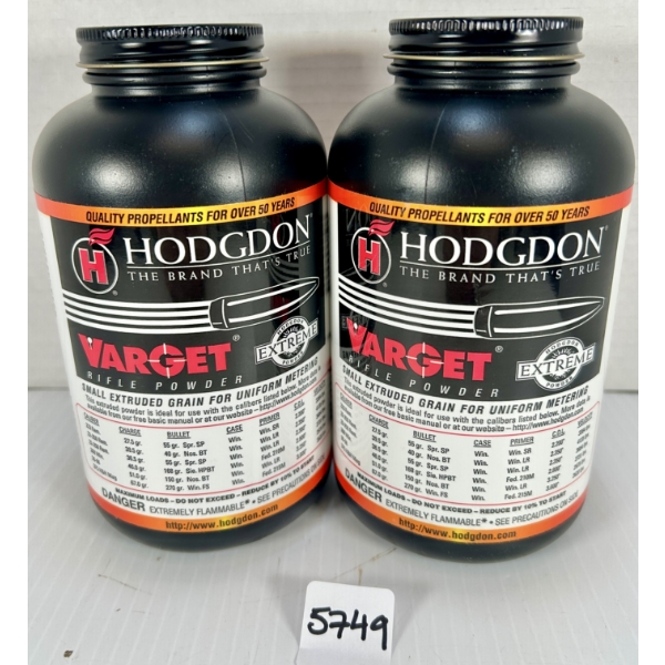 POWDER: 2 LBS HODGDON VARGET