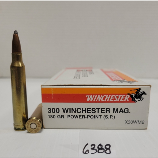 AMMO: 20X WINCHESTER .300 WIN MAG - 180 GR. SP