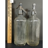Image 3 : LOT OF 2 - COHN BROTHER'S & BOOKALLIL - CLEAR PALL MALL ACID-ETCHED - SELTZER BOTTLES