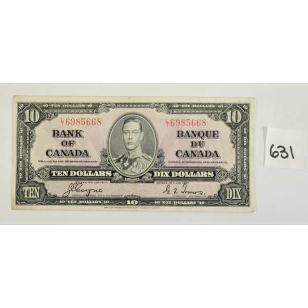 1937 CDN $10 BANKNOTE