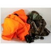 Image 1 : LOT OF 8 - NATURAL HABITAT OVERALLS, JACKETS, POUCH & TRIGGER LOCKS - BLAZE ORANGE & CAMO