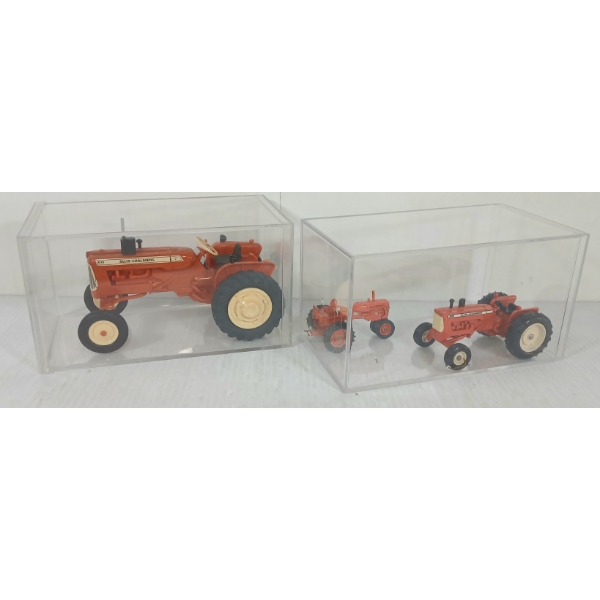 LOT OF 3 - ALLIS-CHALMERS DIECAST D15 & D19 TRACTOR MODELS 