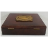 Image 4 : WOODEN FLY FISHING BOX W/ BRASS PLATE